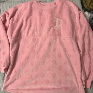 Pink Fuzzy Polka Dot spirit jersey